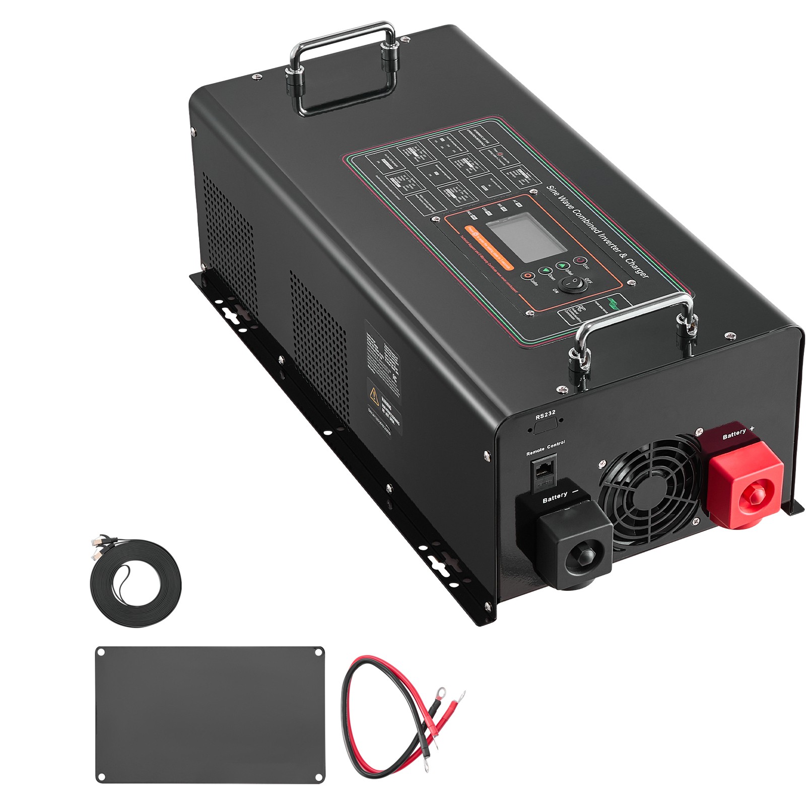 5000W Pure Sine Wave Inverter Charger DC 24V to AC 120V Power Inverter
