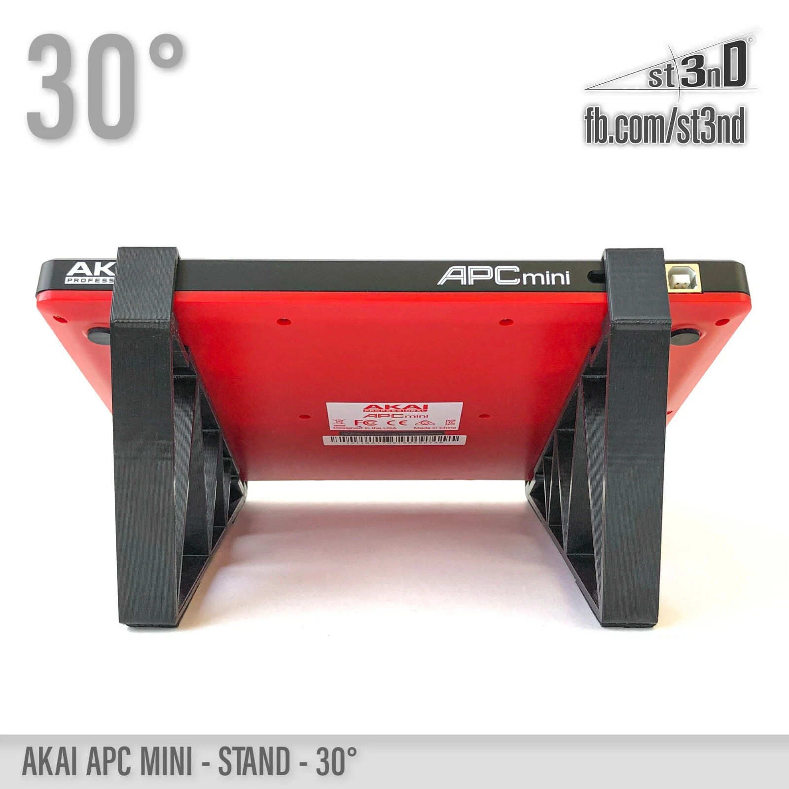 Stand for AKAI APC Mini Mk1 — 30° Angle — Controller Desktop Mount