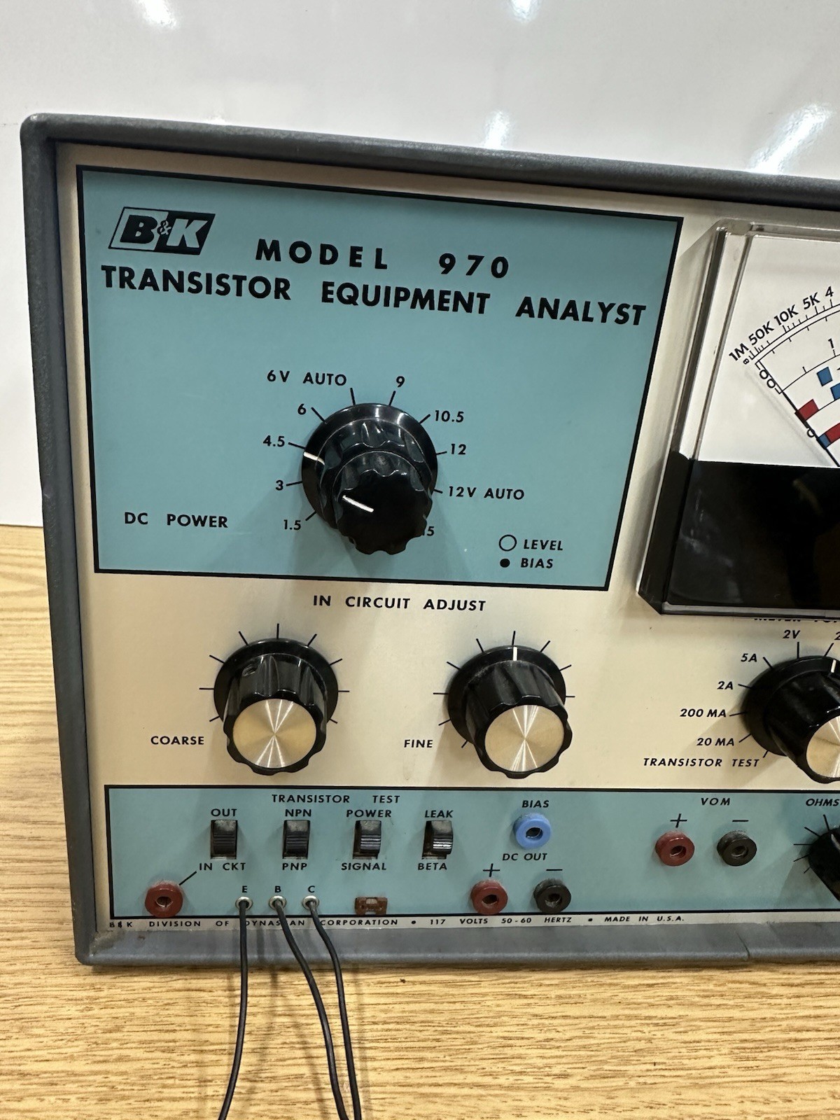 B&k Model 970 Transistor Equipment Analyst **Powers On UNTESTED..