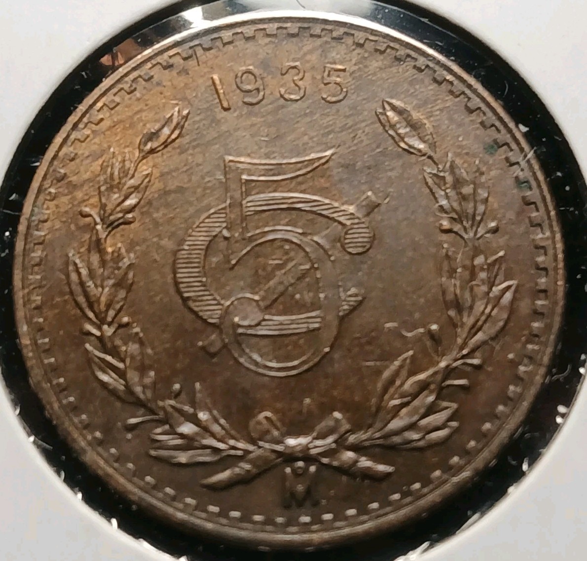 1935-Mo Mexico 5 Centavos AU+++