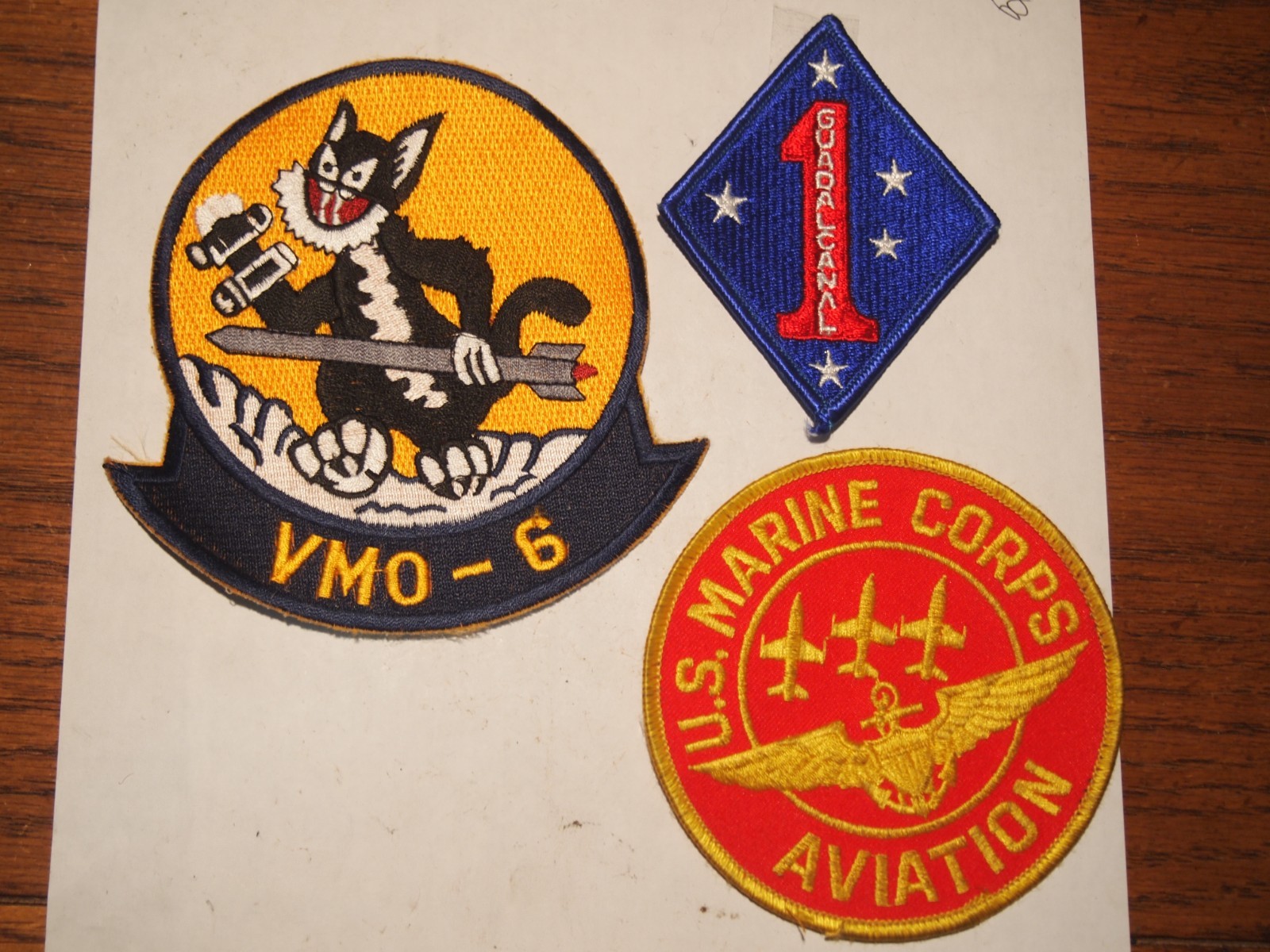 USMC Patches – VMO-6, US Marine Aviation, 1st Mar Div