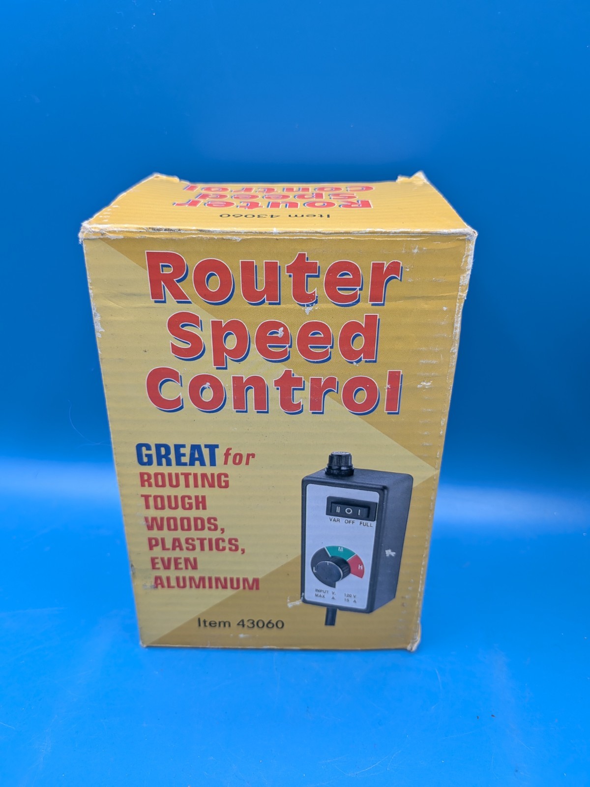 Router Speed Control Item 43060 Harbor Freight Box 120V 15A Variable or Full