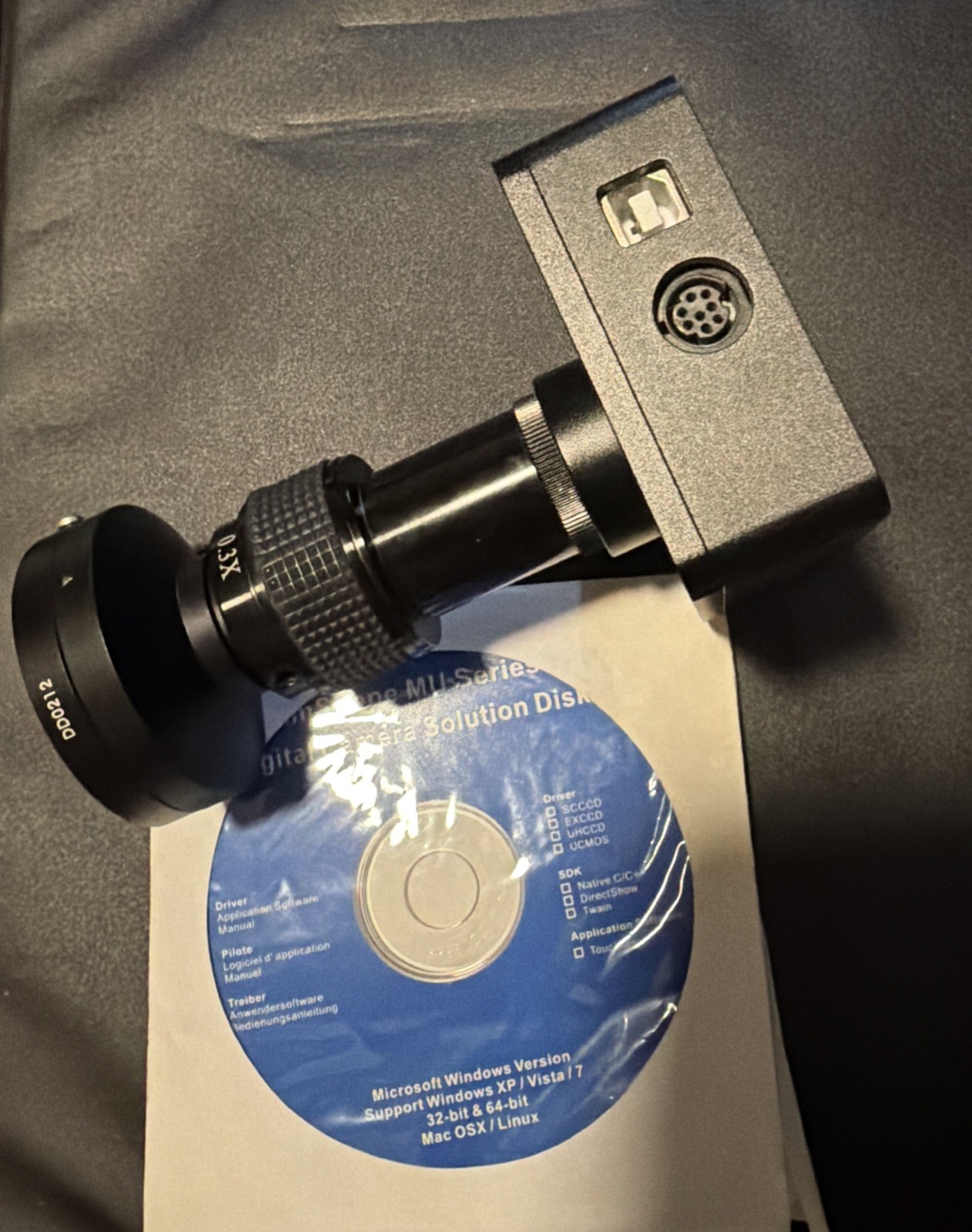 Mightex Camera Usb Microscope M/N:CCE-C013-U Amscope