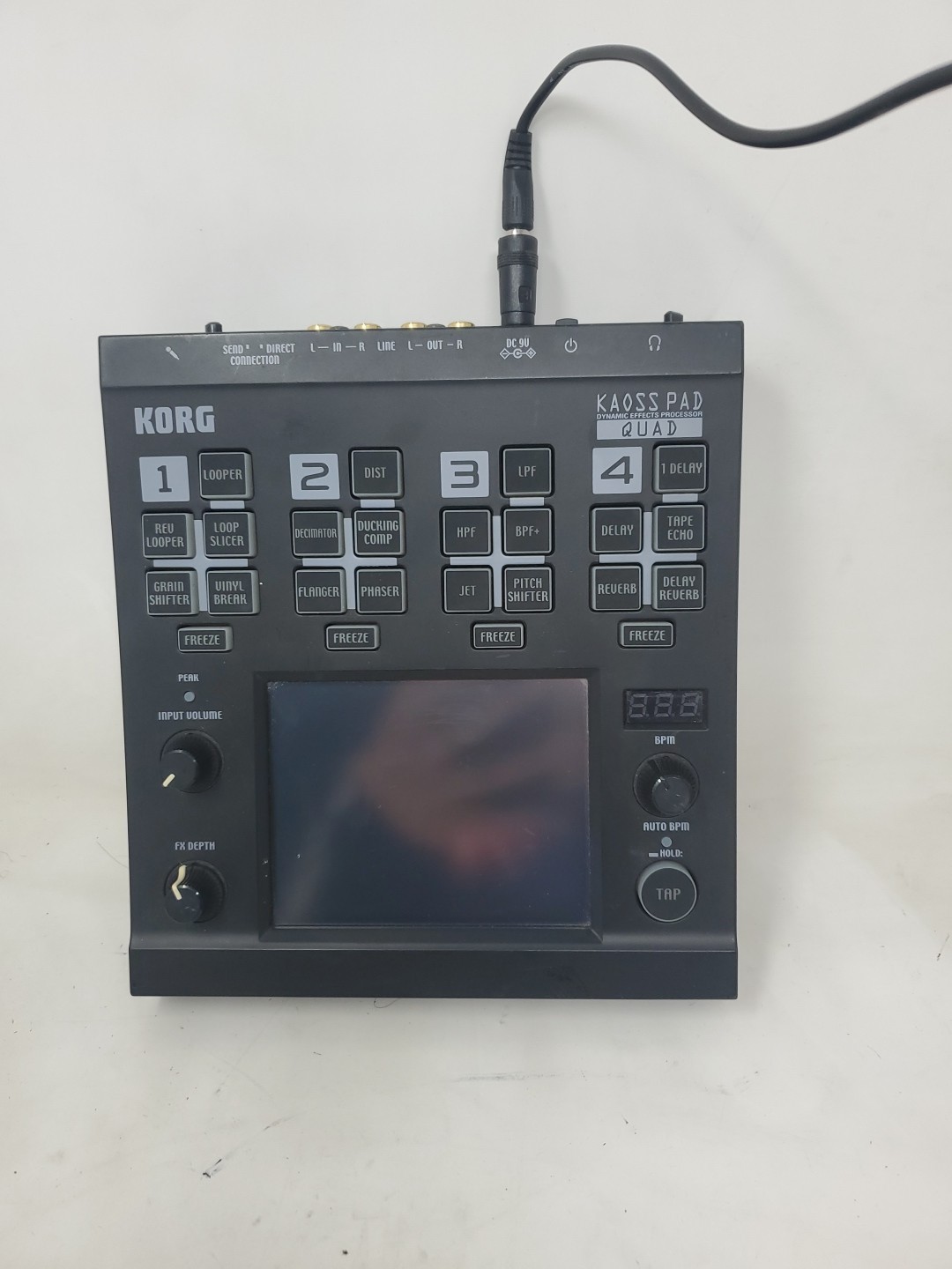 Korg Dynamic Effect Processor Kaoss Pad Quad KP-Quad Working Used