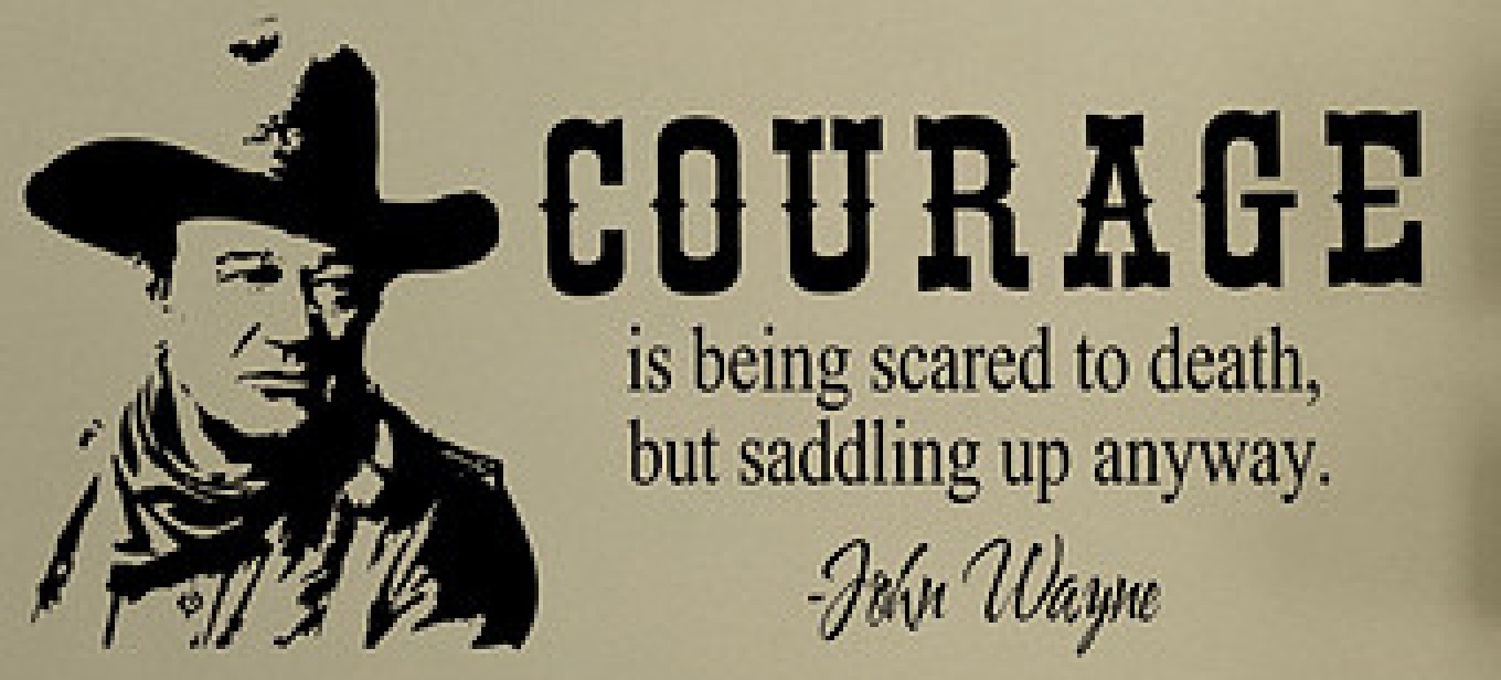 US GREEN BERETS PATCH John Wayne: Courage is being scared but saddling up anyway