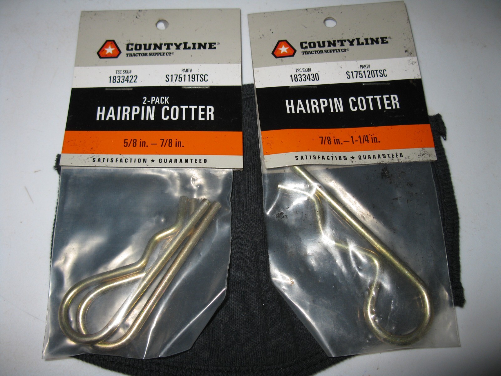 Hairpin Cotter Pins OS in packages 5 items