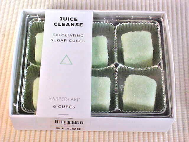 Harper & Ari 12 Exfoliating Sugar Cubes Juice Cleanse Dessert for Your Skin
