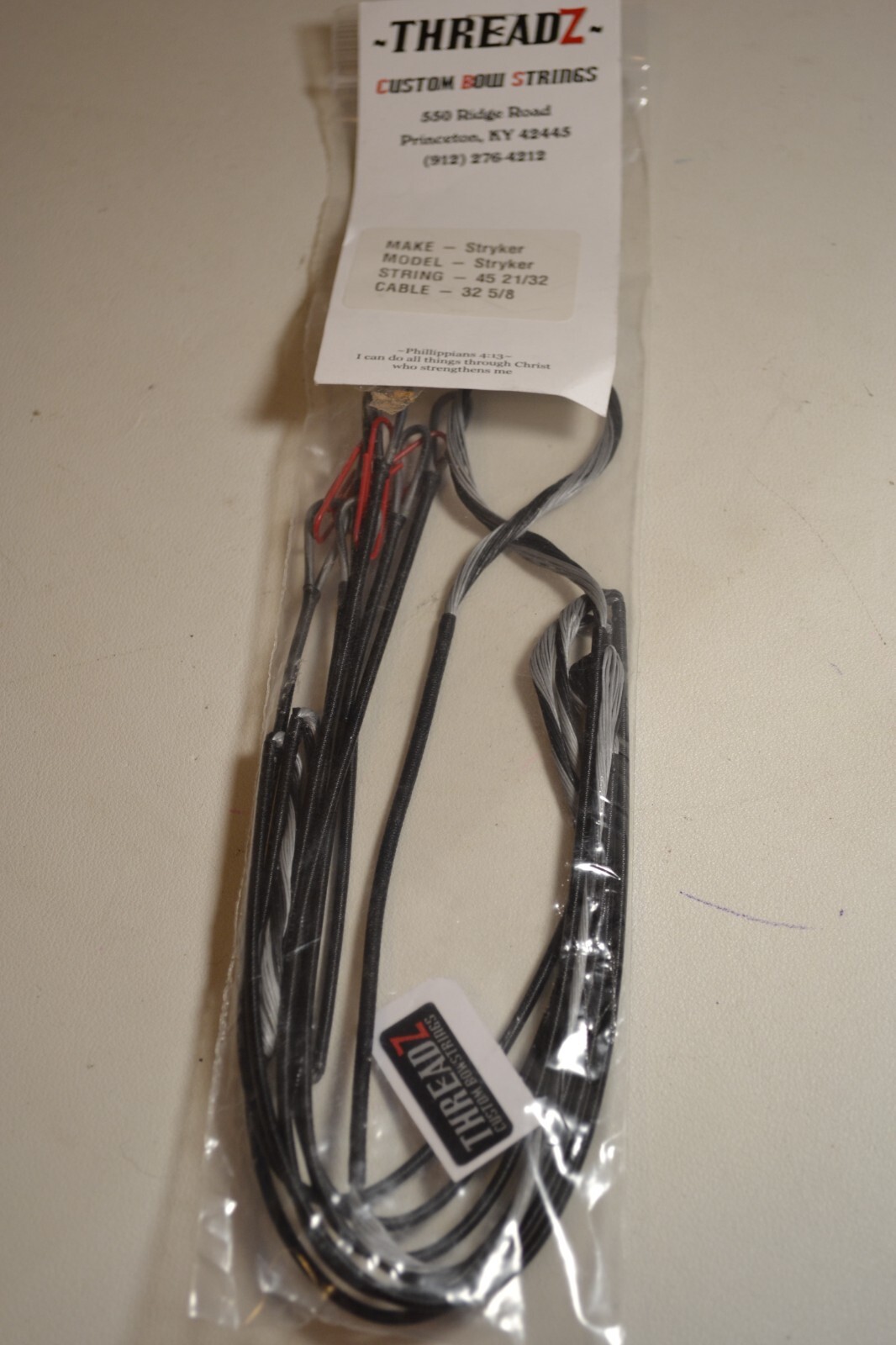 THREADZ CUSTOM BOWSTRINGS Stryker/Stryker/String 45 21/32 Cable 32 5/8