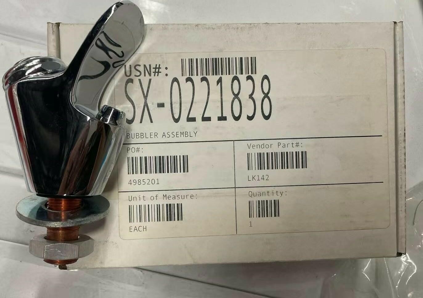 Chrome Drinking Fountain Bubbler Assembly/USN SX-0221838 LK142
