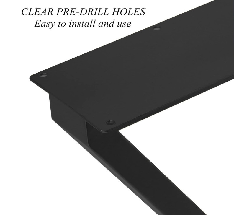 Metal Table Legs 28" Dinning Kitchen Table Height Heavy Duty Desk Legs Set of 2