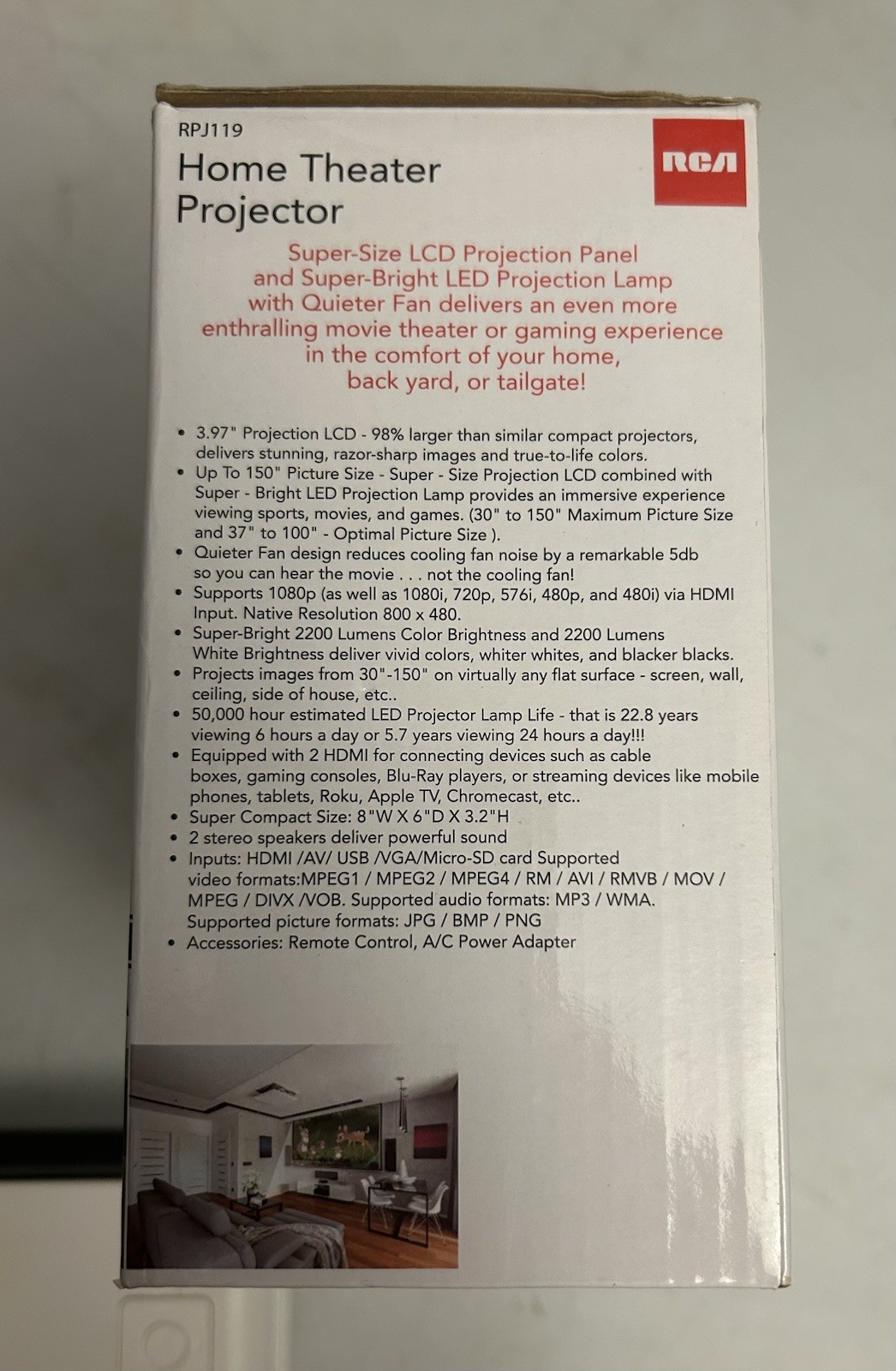 RCA LED Home Theater Projector