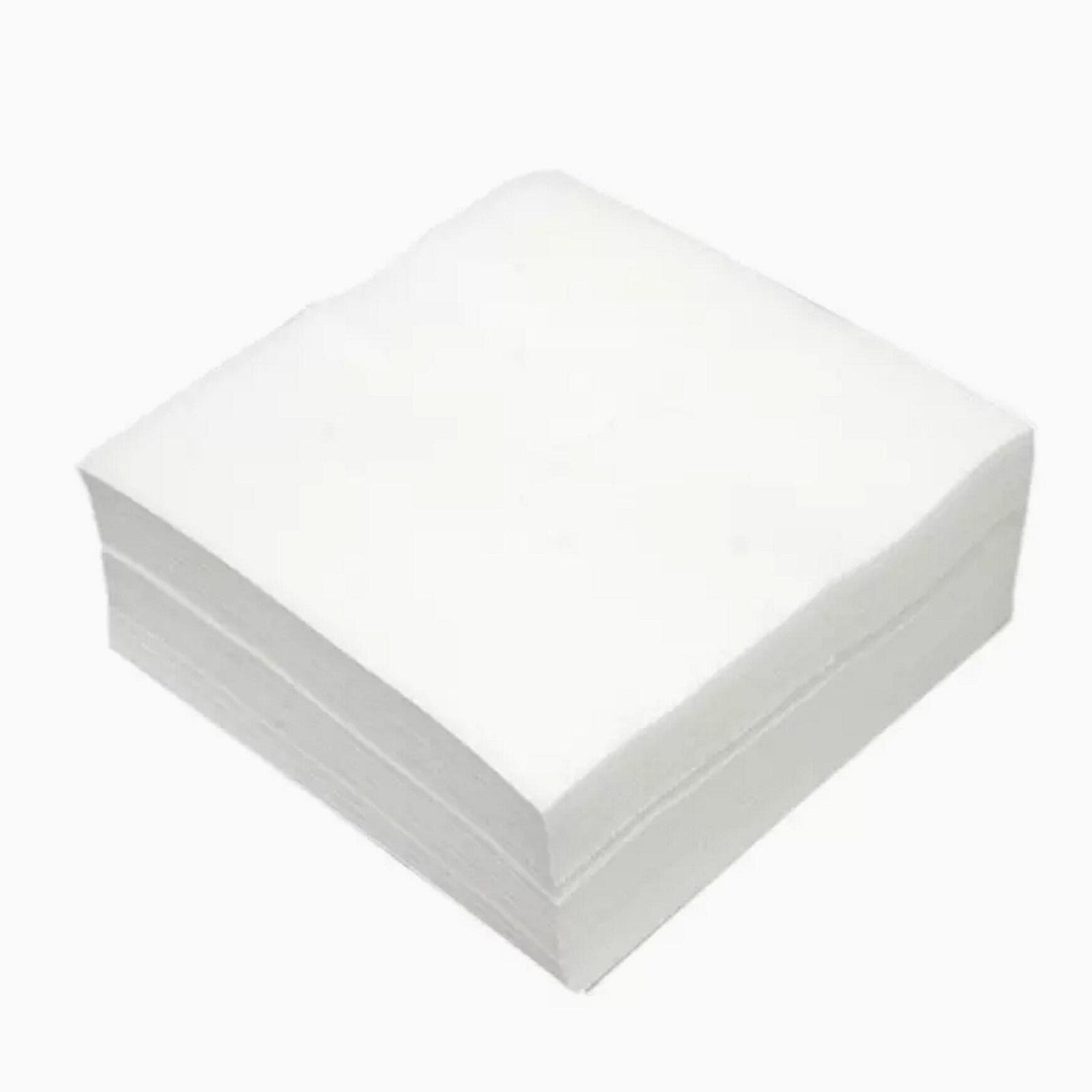100Pcs 5 x 5cm Low Dust Antistatic Dust Free Clean Paper Fiber Optic Tools