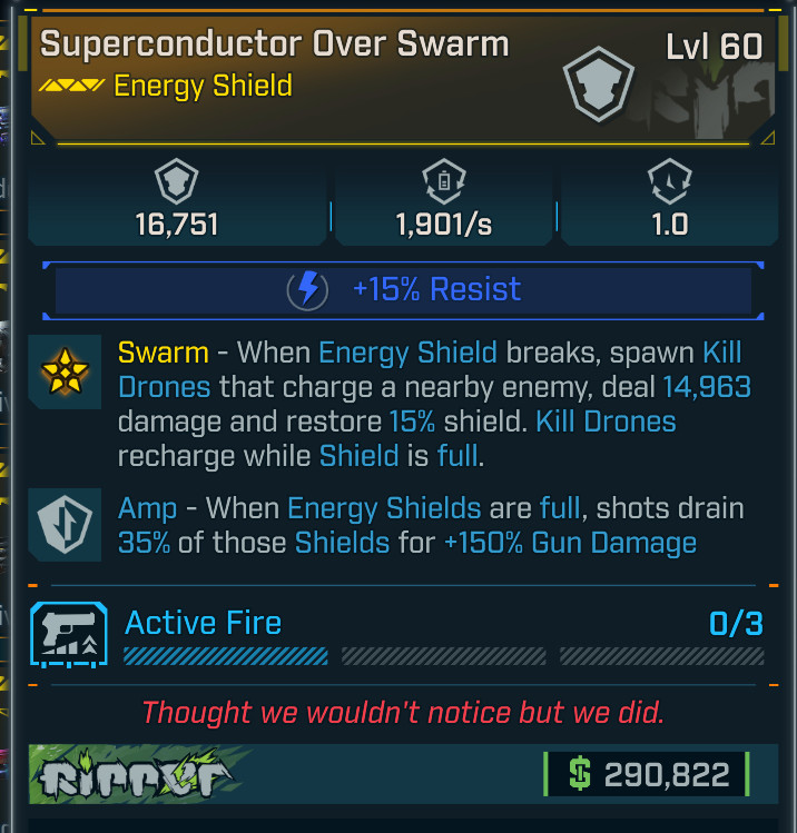 Borderlands 4 ⭐OVER SWARM SHIELD⭐150% AMP