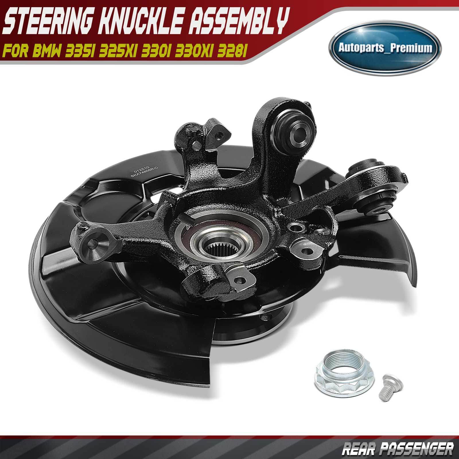 Rear Passenger Steering Knuckle & Hub Bearing for BMW 335i 325xi 330i 330xi 328i