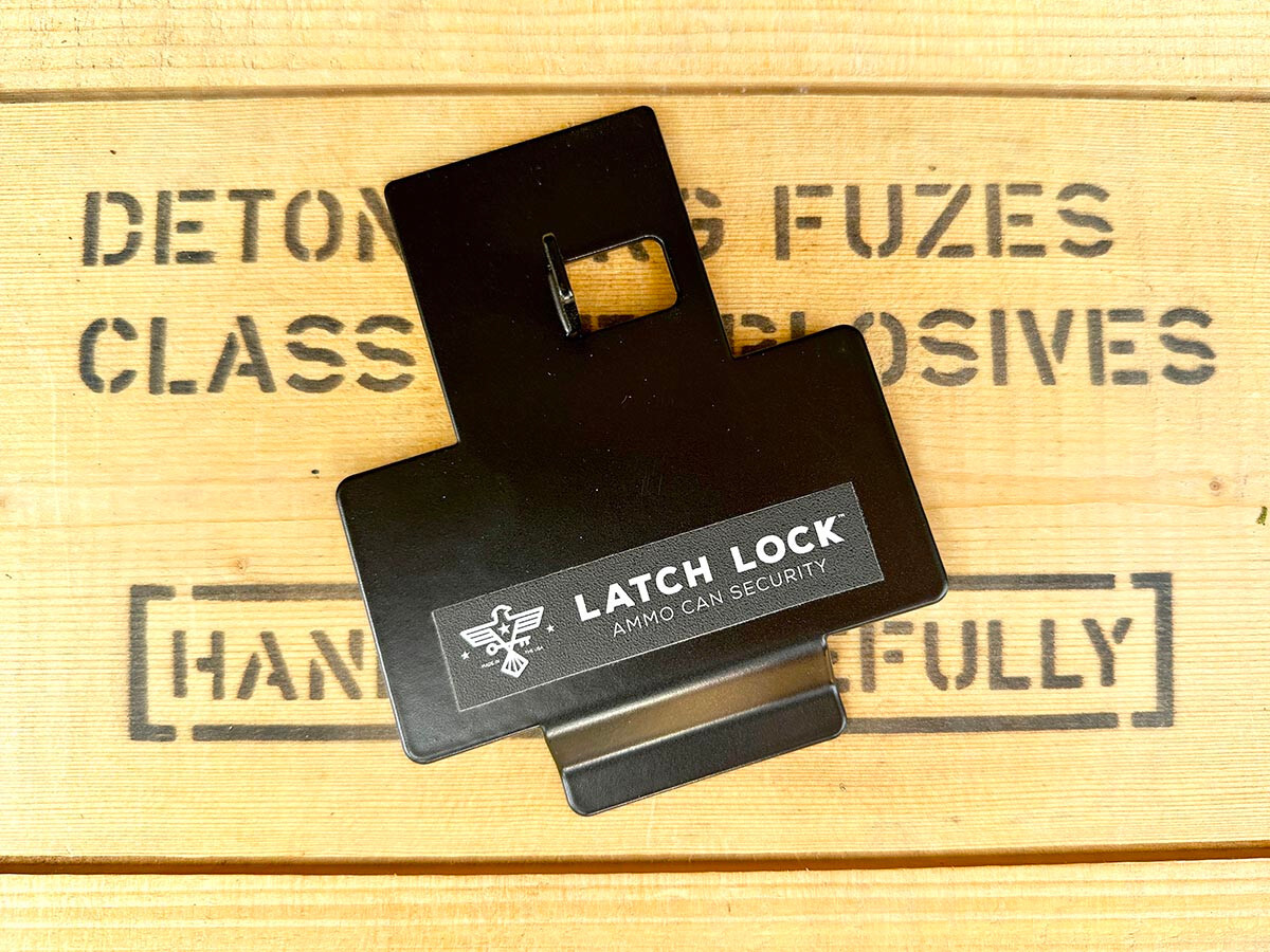LATCH LOCK ammo can security locking device (With Lock) for .50 cal and Fat 50