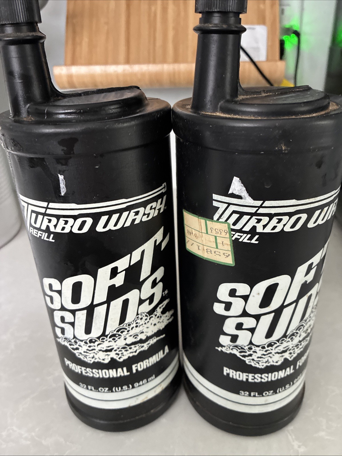 Vintage Turbo Wash Ultimate Power Washer Auto Tek Refill Soft Suds 32 oz.