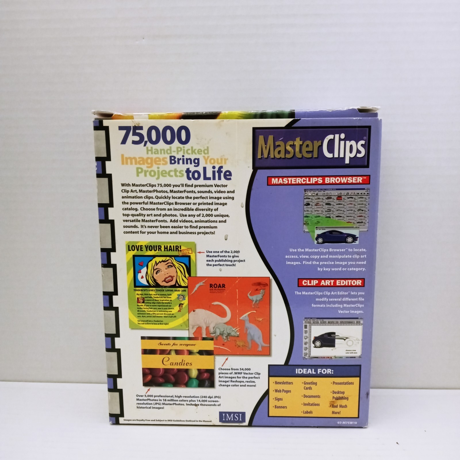 Master Clips Masterclips Software 1997 4 CD CD 75000 Clip Art Big Box