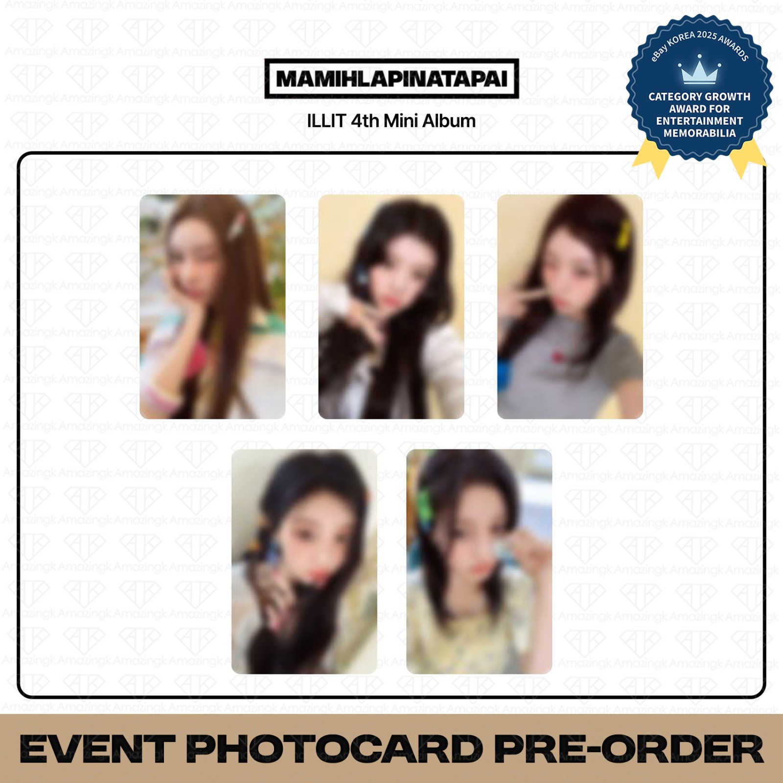 [PreSale] ILLIT 4th Mini Album MAMIHLAPINATAPAI OliveYoung Benefit Photocard
