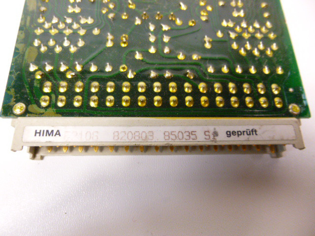 Hima F2106 plug-in card control module F 2106 PLC measuring card
