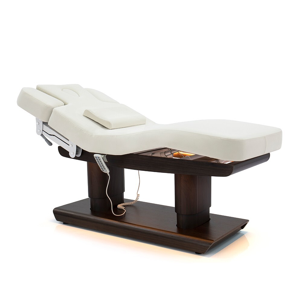Electric Spa Bed Walnut Spa Massage Table Facial Bed For Beauty Hotel Spa