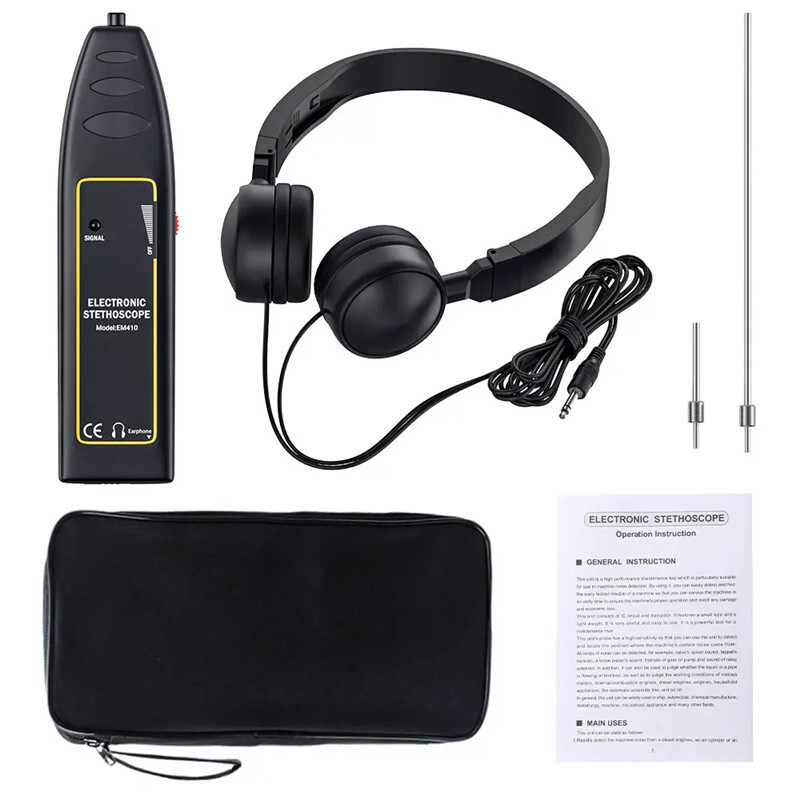 Car Engine Cylinder Stethoscope Auto Diagnostic Noise Tester Detector Test Tool