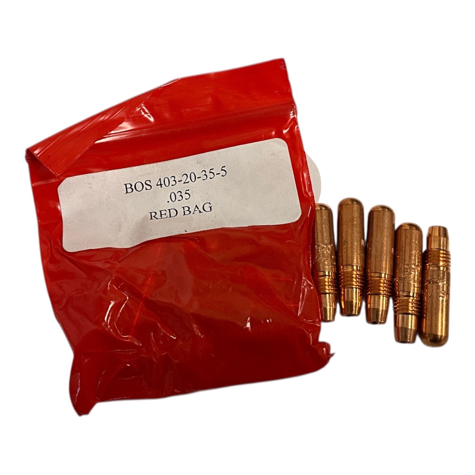LOT OF 5 Tregaskiss Heavy Duty Contact Tip p/n 403-20-35 0.9MM