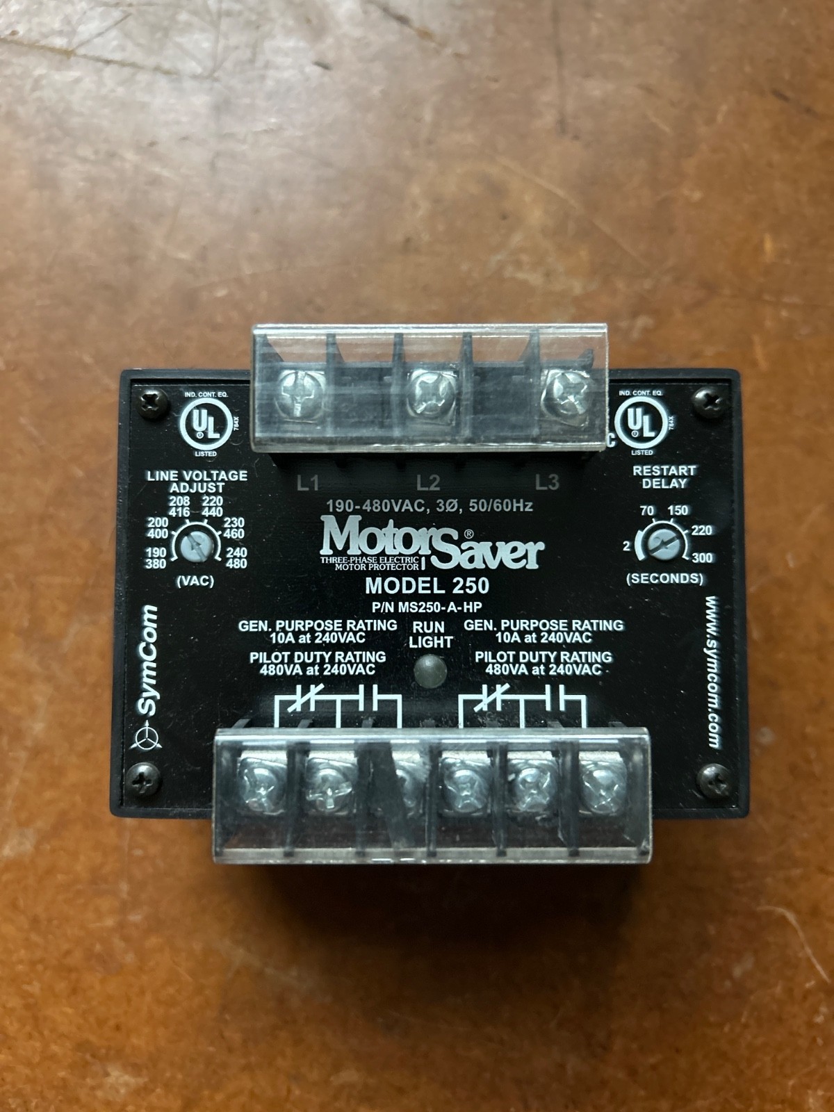 symcom motor saver model 250 P/N MS250-A-HP