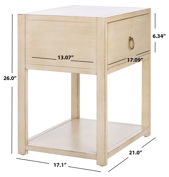 Safavieh SADIE 1 DRW 1 SHELF NIGHTSTAND, Reduced Price 2172781546 NST9201B