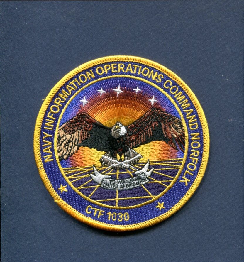 NIOC NAVY INFORMATION OPERATIONS COMMAND Norfolk US NAVY Unit Squadron Patch
