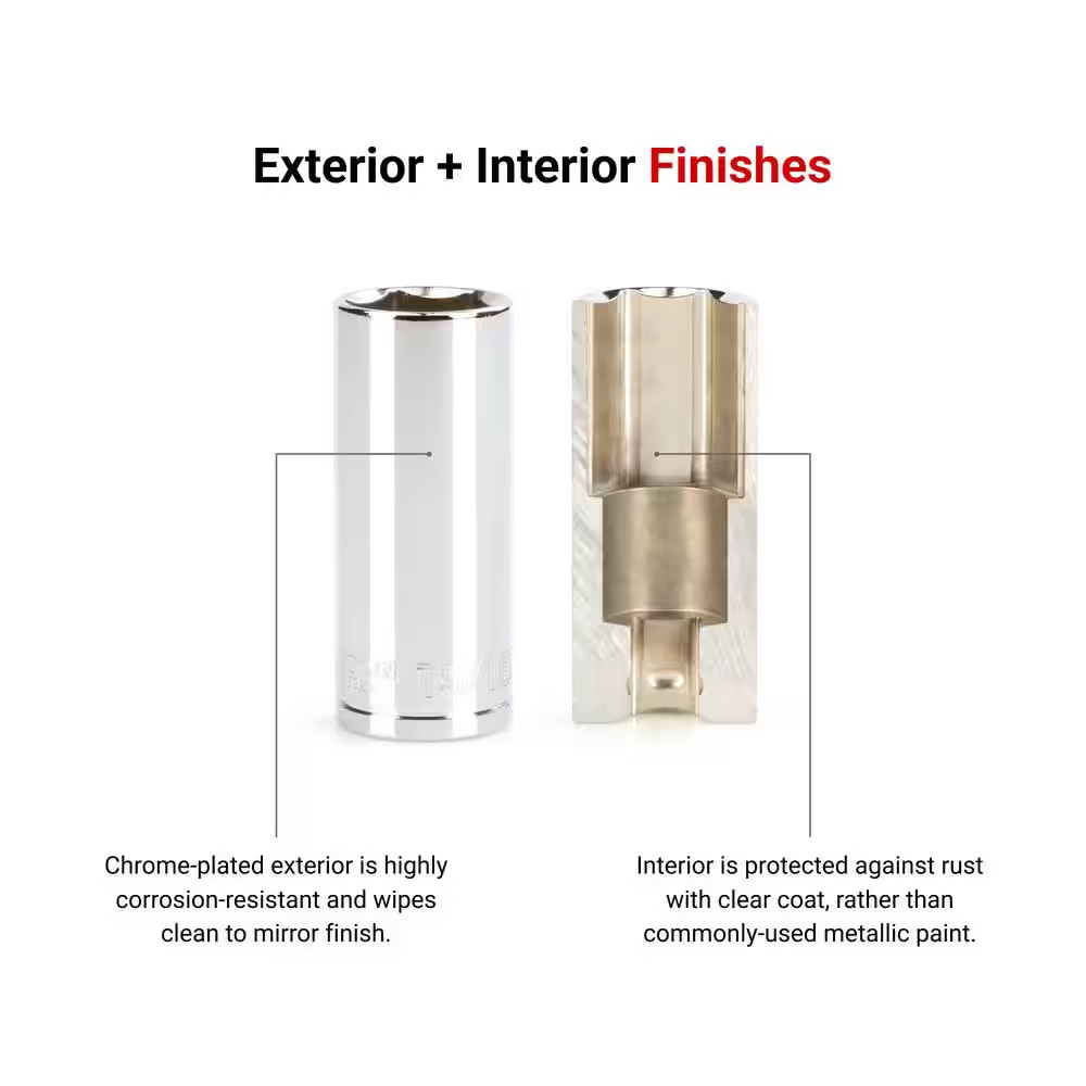 1/2 In. Drive X 3/4 In. Deep 6-Point Socket