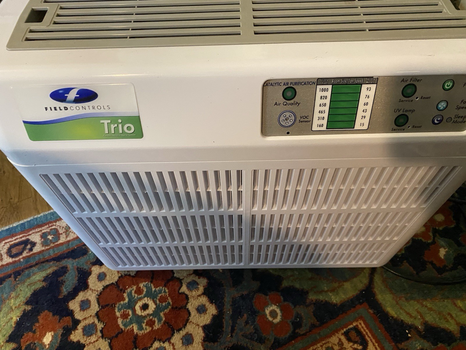 Field Controls Trio 1000P Air Purifier UV Sanitizer Made In The USA! Good Order