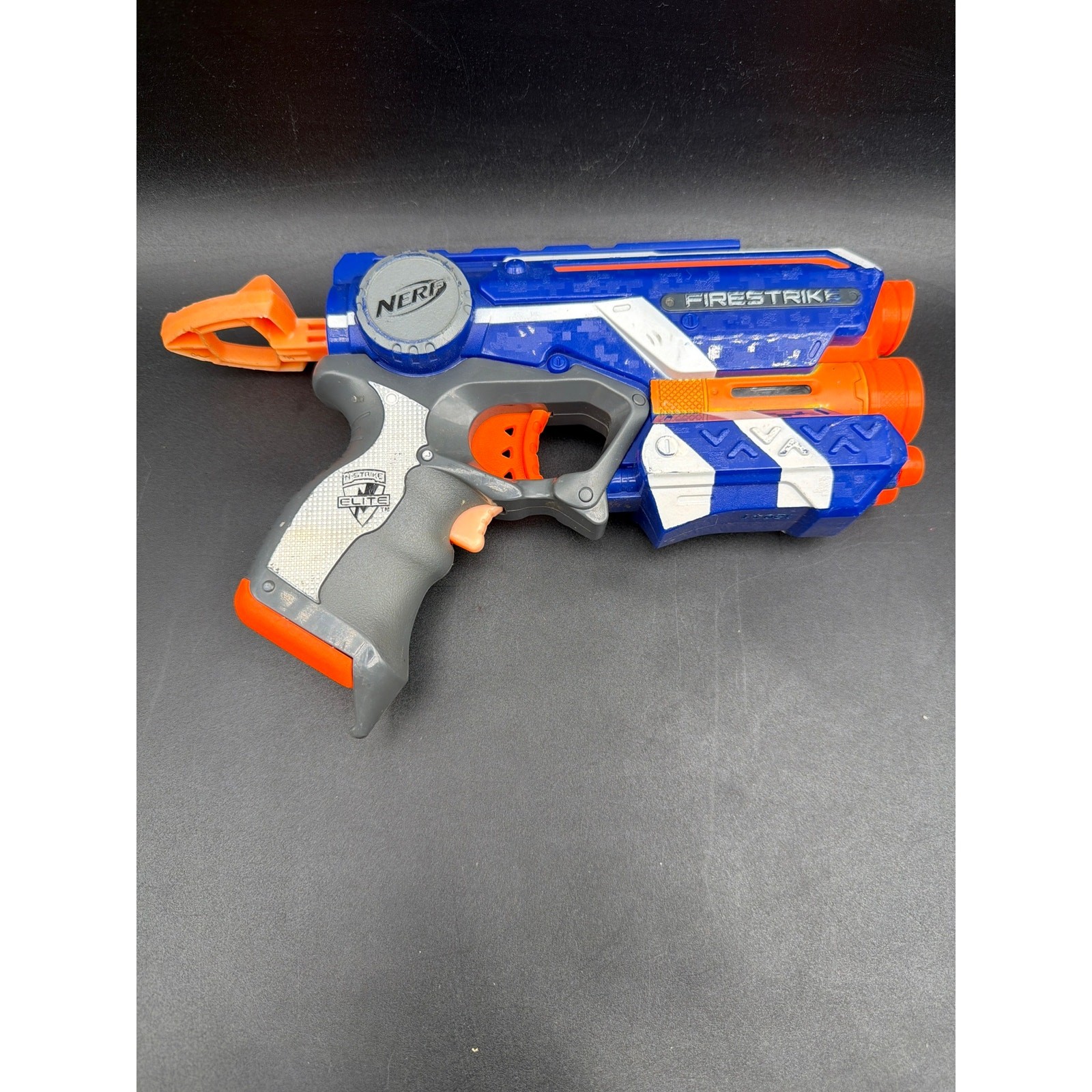 Nerf N-Strike Elite Firestrike Foam Dart Blaster Tested Works Orange Blue Hasbro