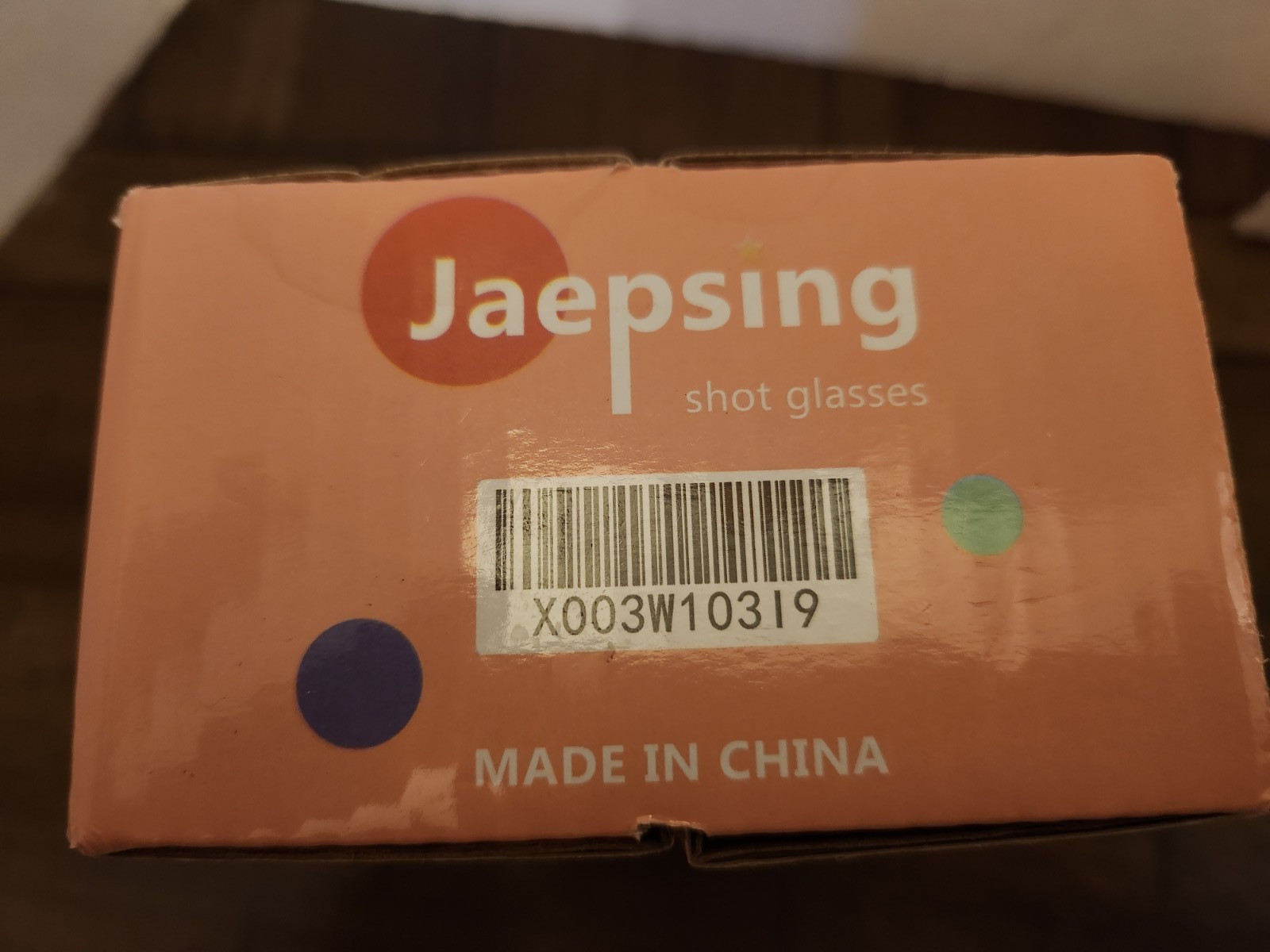 Jaepsing Heart Shaped Multi Colored Glass Shot Glasses New in Package