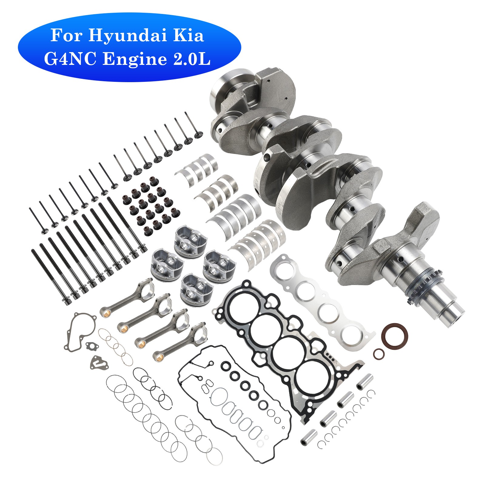 G4NC Engine Rebuild Overhaul Kit For Hyundai Tucson Kia Soul 12~19 Forte 2.0L