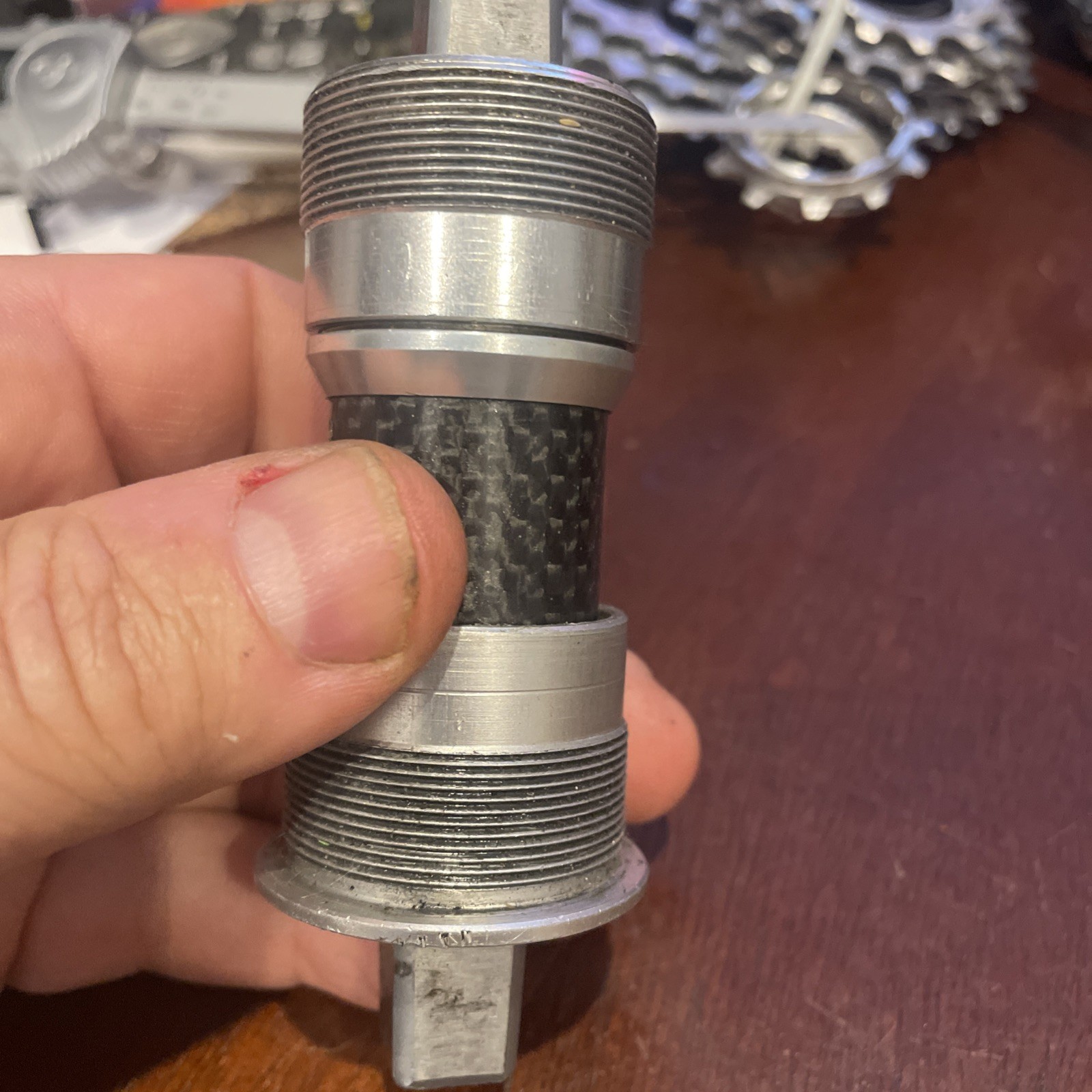 Campagnolo Record Square Taper Bottom Bracket 111mm English Threads