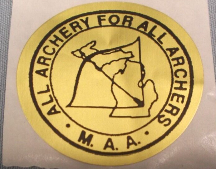 lot of 27 trophy parts archery for all archers Michigan MAA 2" diameter stickers