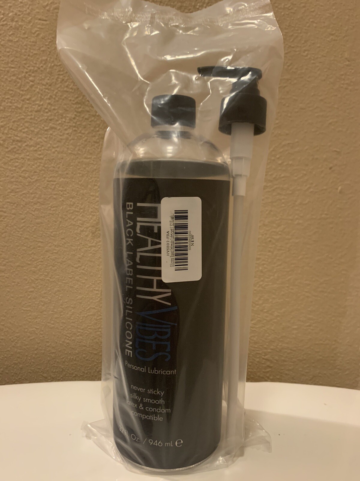 Healthy Vibes Silicone Based Personal Lubricant 32 fl oz(free Gift With Purchase