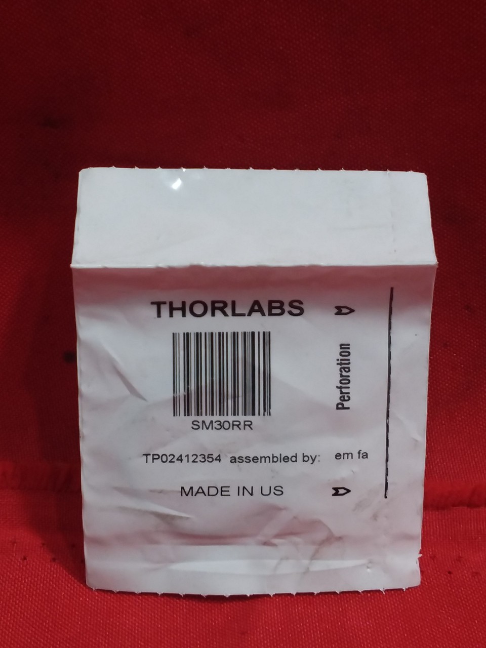Thorlabs SM30RR - SM30 Retaining Ring for Ø30 mm Lens Tubes and Mounts