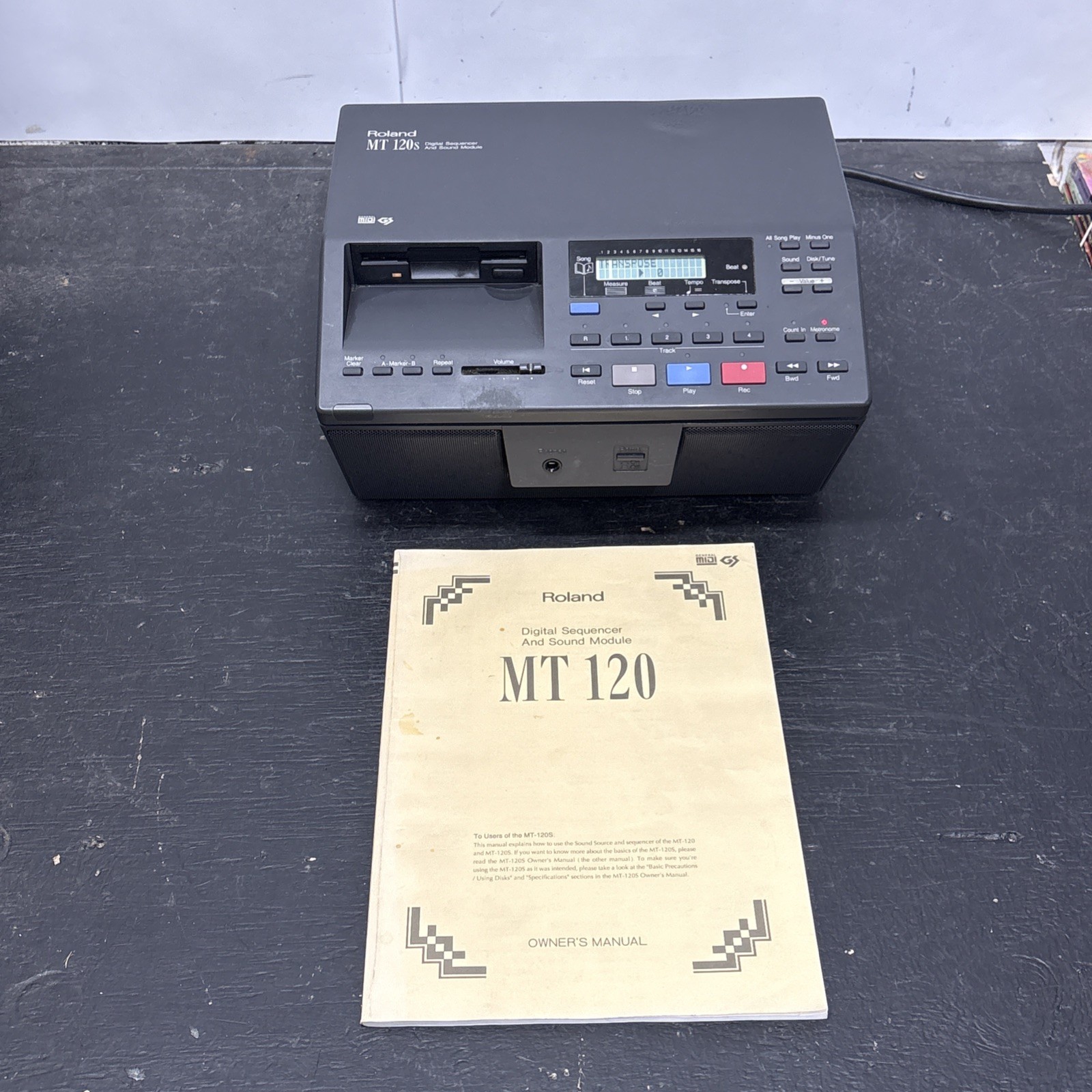 Roland MT-120 Digital Sequencer Sound Module Very Good Tested w/ power supply
