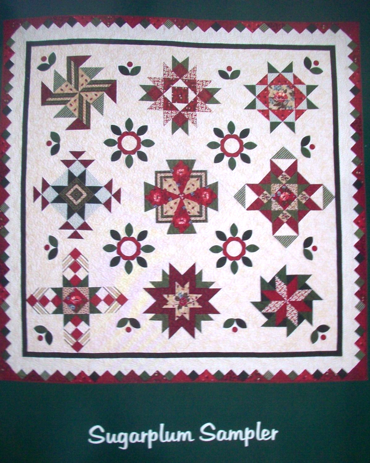 Sugaarplum Christmas Applique Quilt pattern