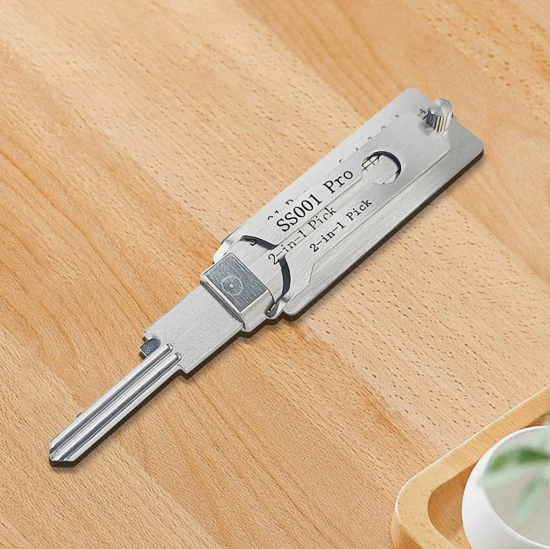 SS001 PRO 2-in-1 Stainless Steel master Key Decoder Portable Lock Tool Kit 1 Pc