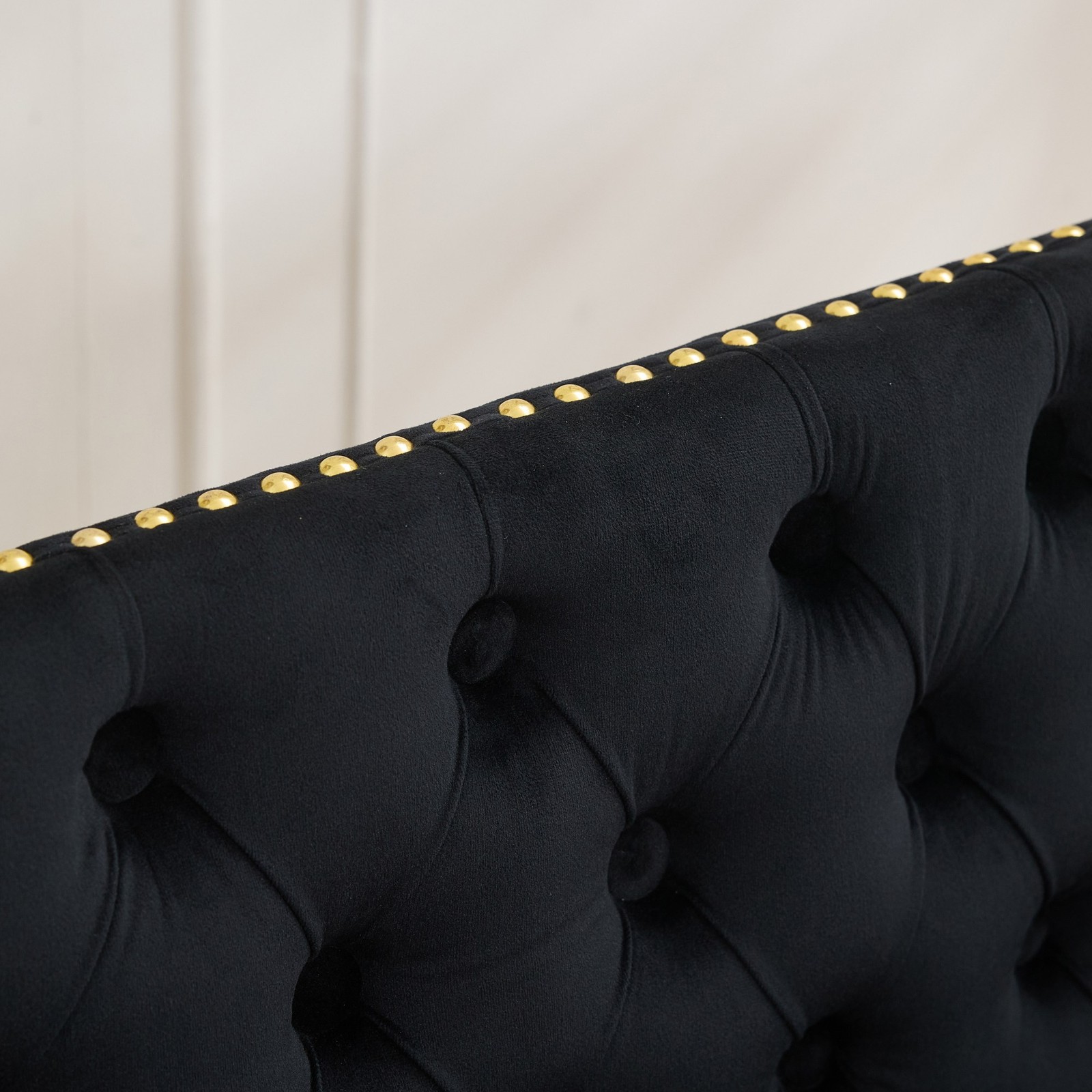 Velvet Double Dining Loveseat Bench, Kitchen & Dining Seating, 2-Seat Tufted B