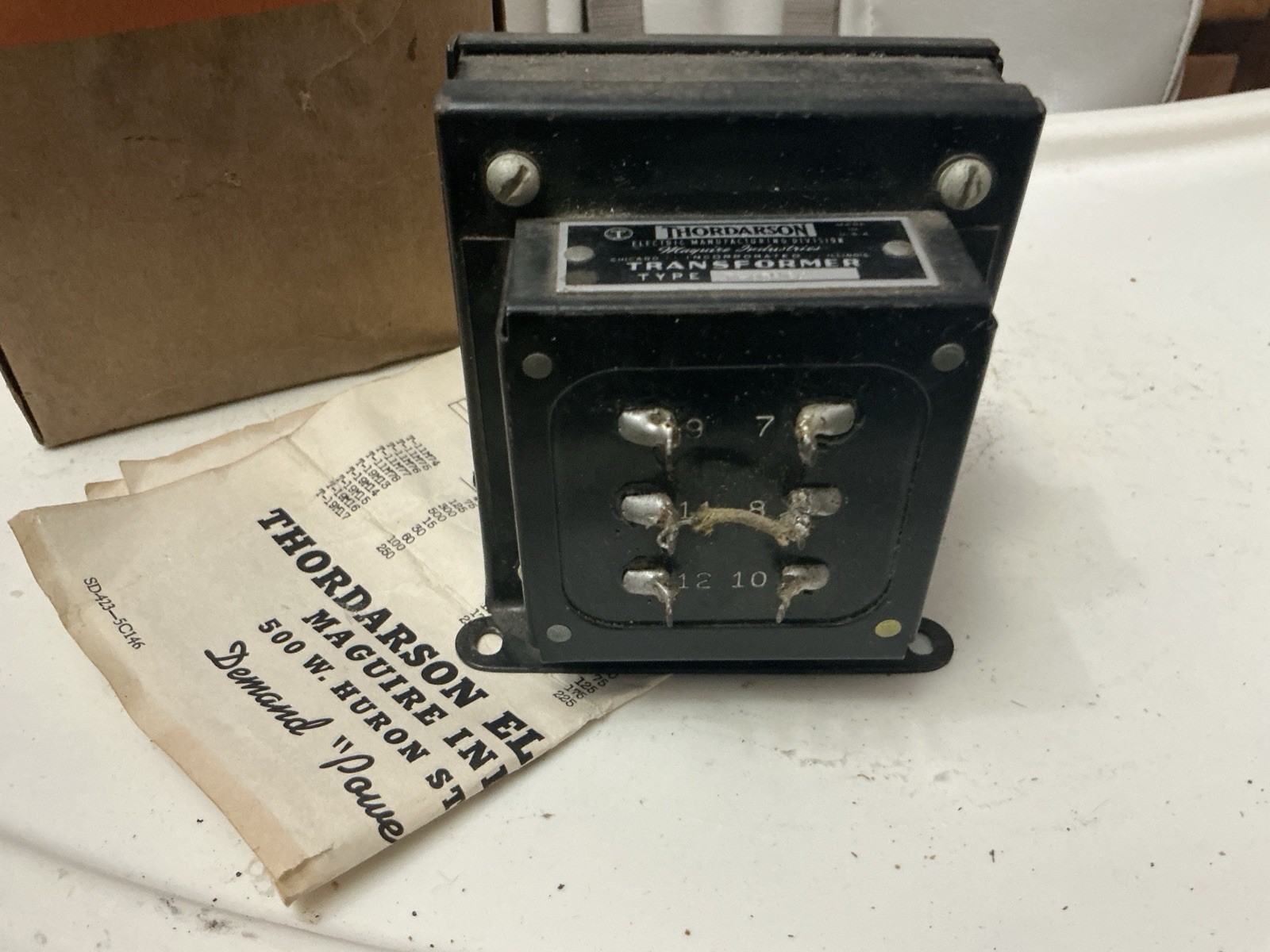 VINTAGE THORDARSON T-19M14 UNIVERSAL MODULATION TRANSFORMER