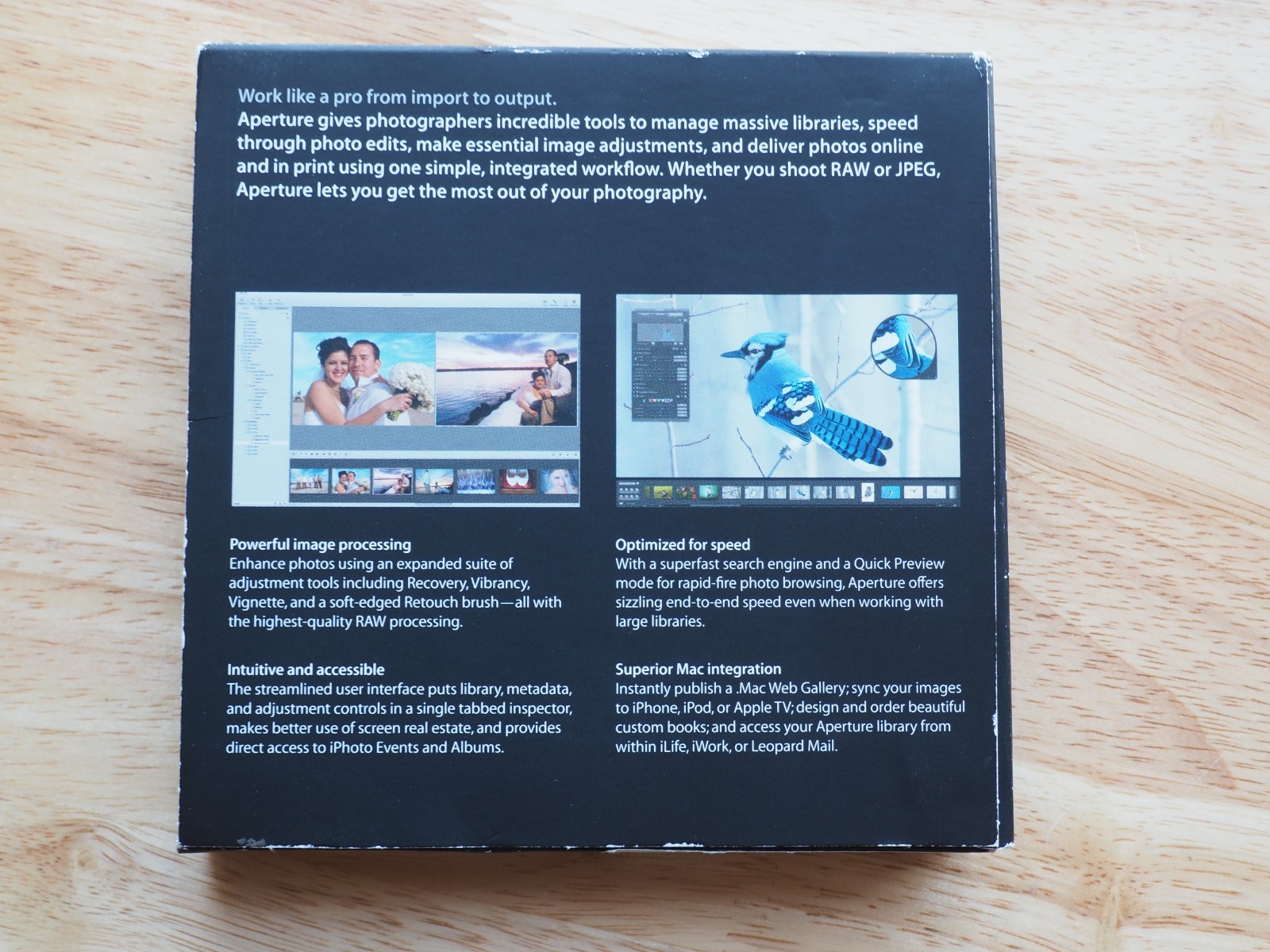 Apple Aperture 2 for Mac Photo Editing Retro Software Complete w/ Serial Number