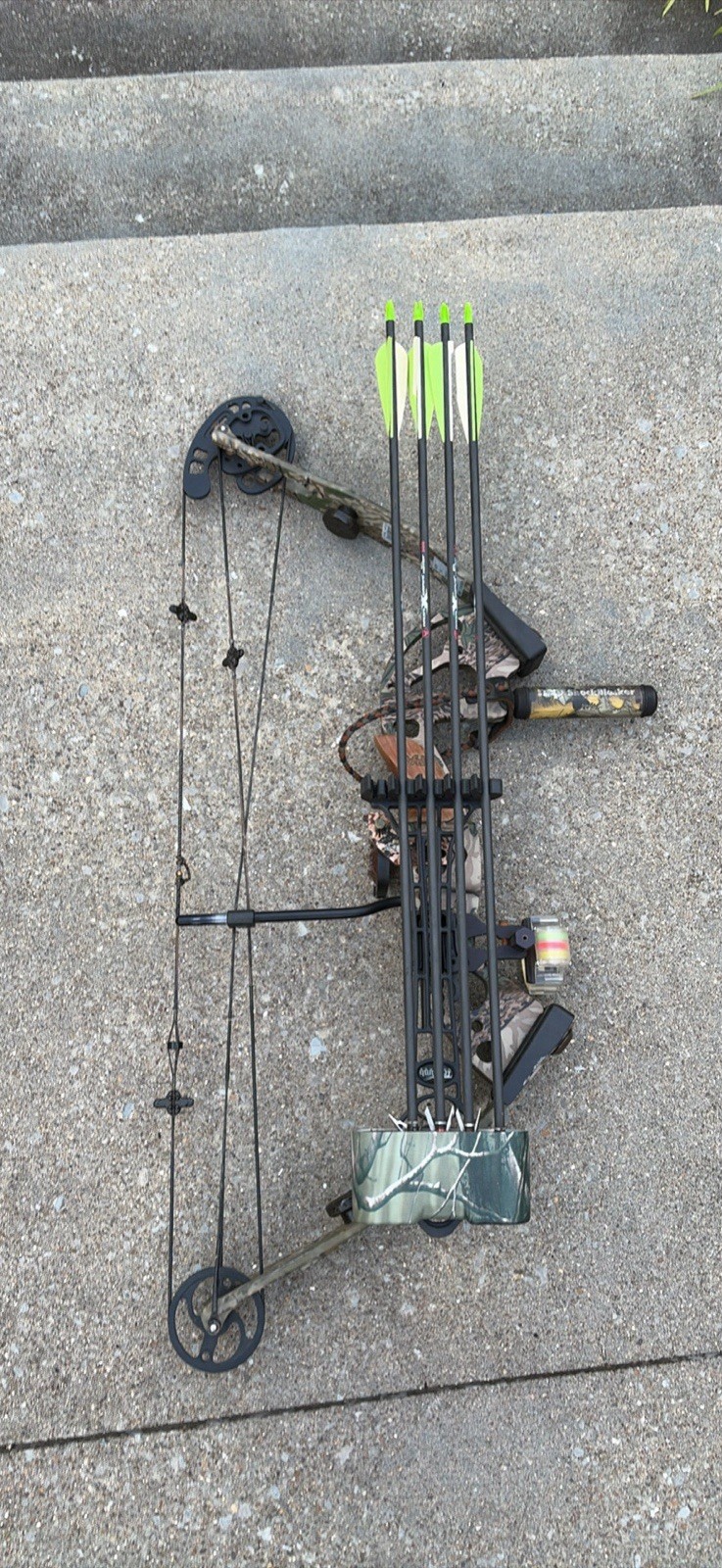 PSE Firestorm Lite 70lb Compound Bow Camo Pattern Left Handed/Stabilizer