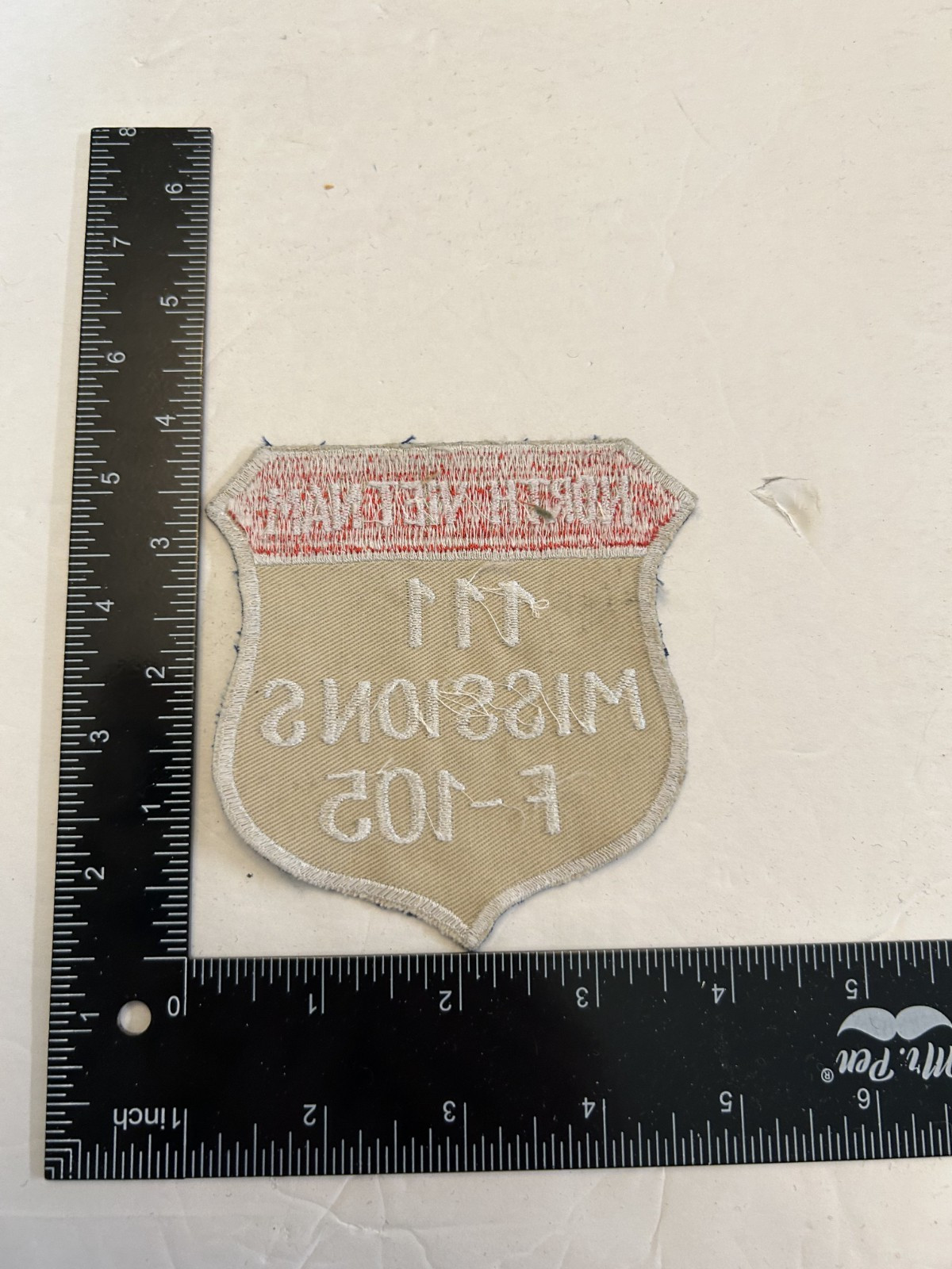 MH2790 Repro US Air Force Vietnam War Unit Patch 111 Missions in F-105 IR46D