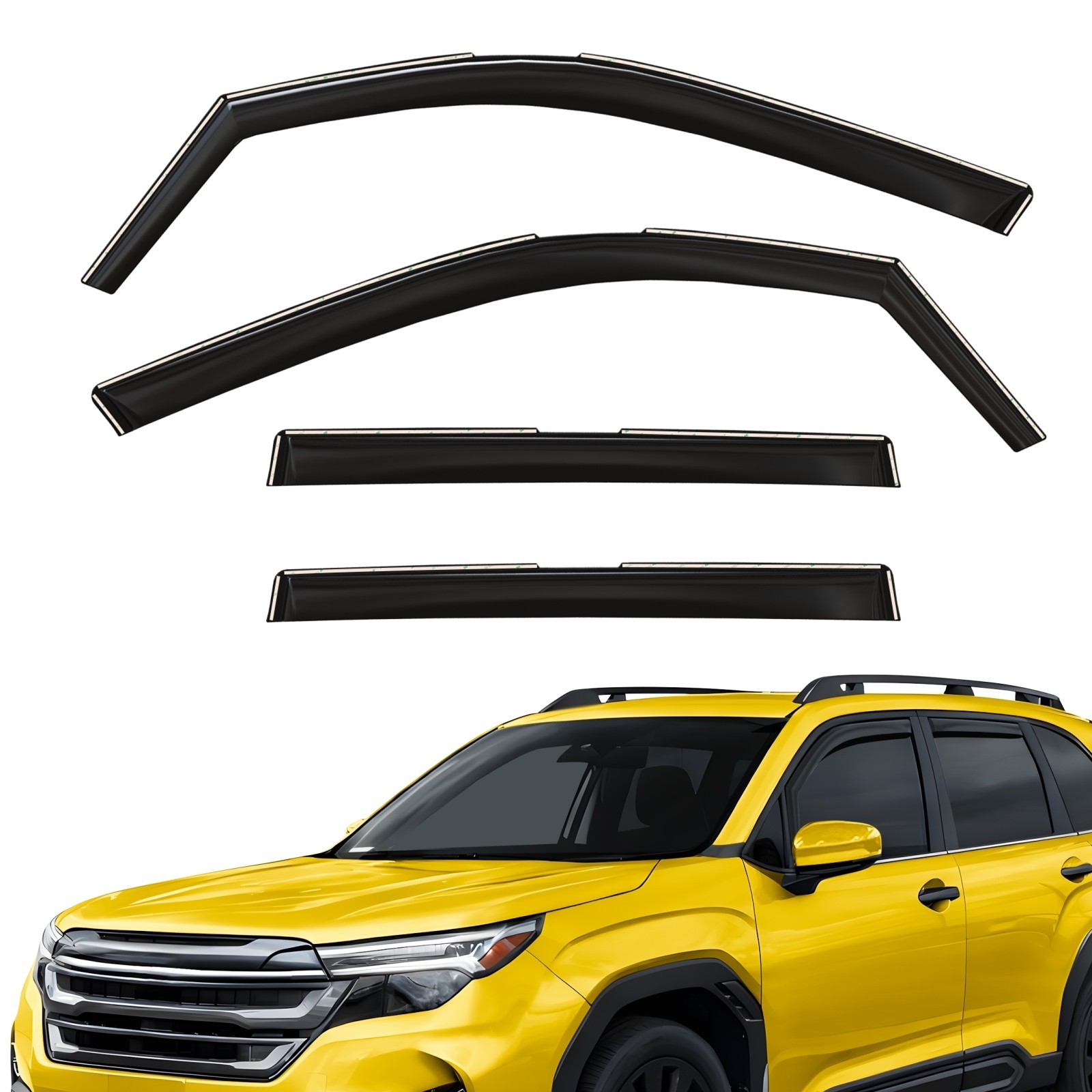 Sun Rain Visors Wind Rain Guards for 2025-2026 Subaru Forester
