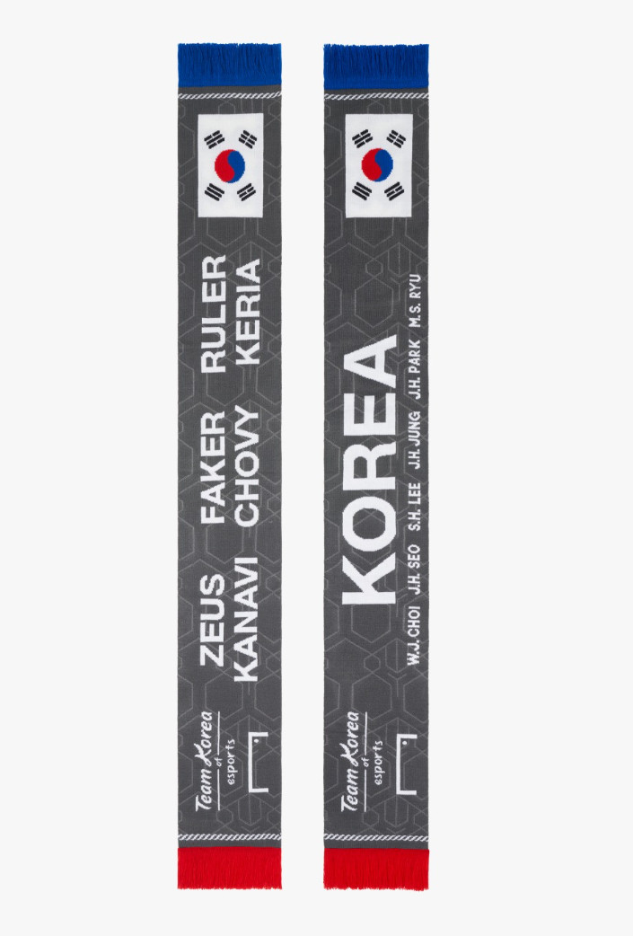 GOALSTUDIO Team KOREA of E-Sports Muffler Unisex Lifestyle Sports Scarf