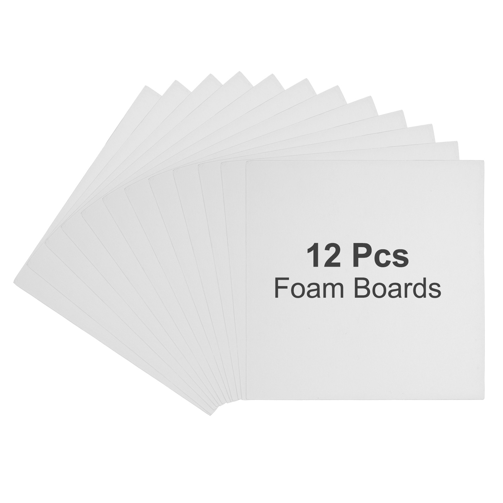 12Pcs Foam Boards,  30 x 30 x 3/16" (5mm)  Thick Foam Core Board, White
