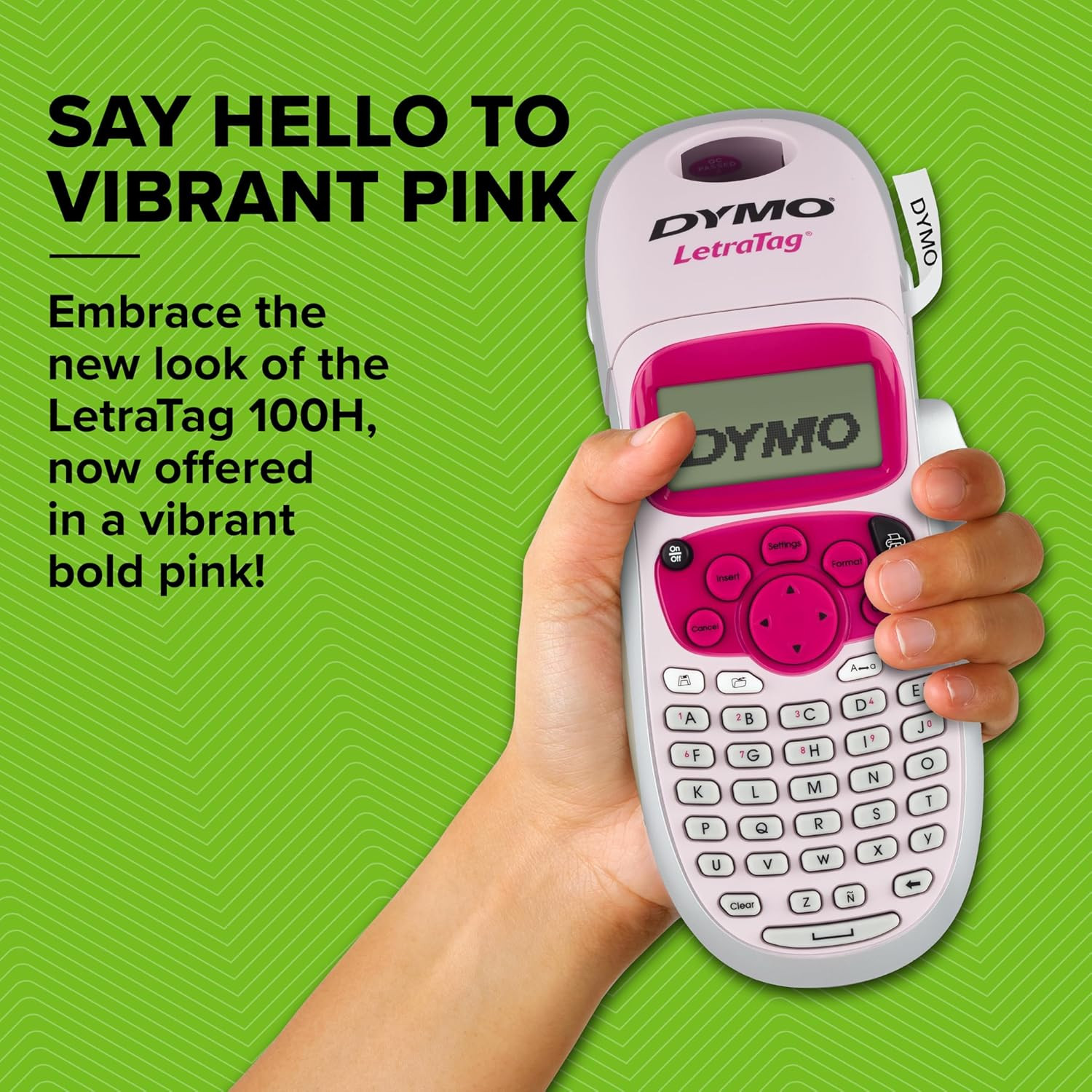 DYMO Letratag LT-100H Handheld Aesthetic Label Maker, ABC Keyboard Label Printer